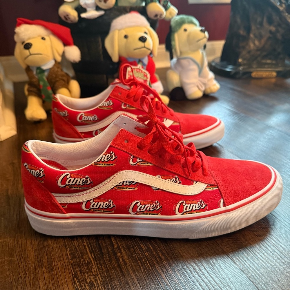 Vans Raising Cane's Men's Red Shoes Size 10.5 Limited Edition NEW w/o box Rare